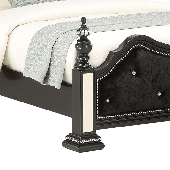 Diana Black King Bed - DIANA-BL-KB - Gate Furniture