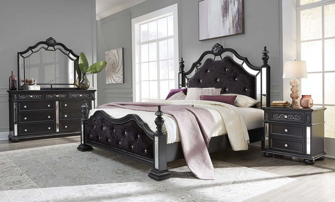 Diana Ediana Black Bedroom Set - Gate Furniture
