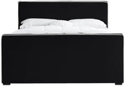 Dillard Velvet Full Bed Black - DillardBlack-F