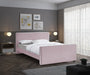 Dillard Velvet Full Bed Pink - DillardPink-F