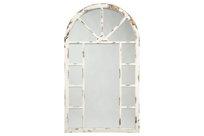 Divakar Antique White Accent Mirror - Gate FurnitureOther Products