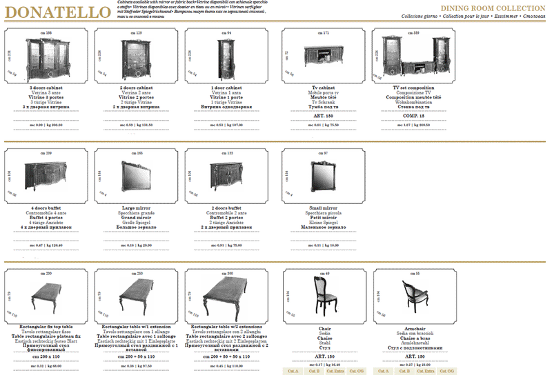Donatello Dinning Set - Gate Furniture
