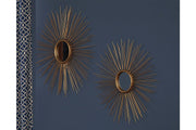 Doniel Antique Gold Finish Accent Mirror (Set of 2) - Gate FurnitureOther Products