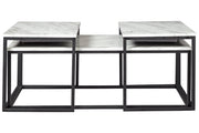 Donnesta Gray/Black Table (Set of 3) - Gate FurnitureOccasional Table Set