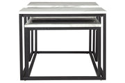 Donnesta Gray/Black Table (Set of 3) - Gate FurnitureOccasional Table Set