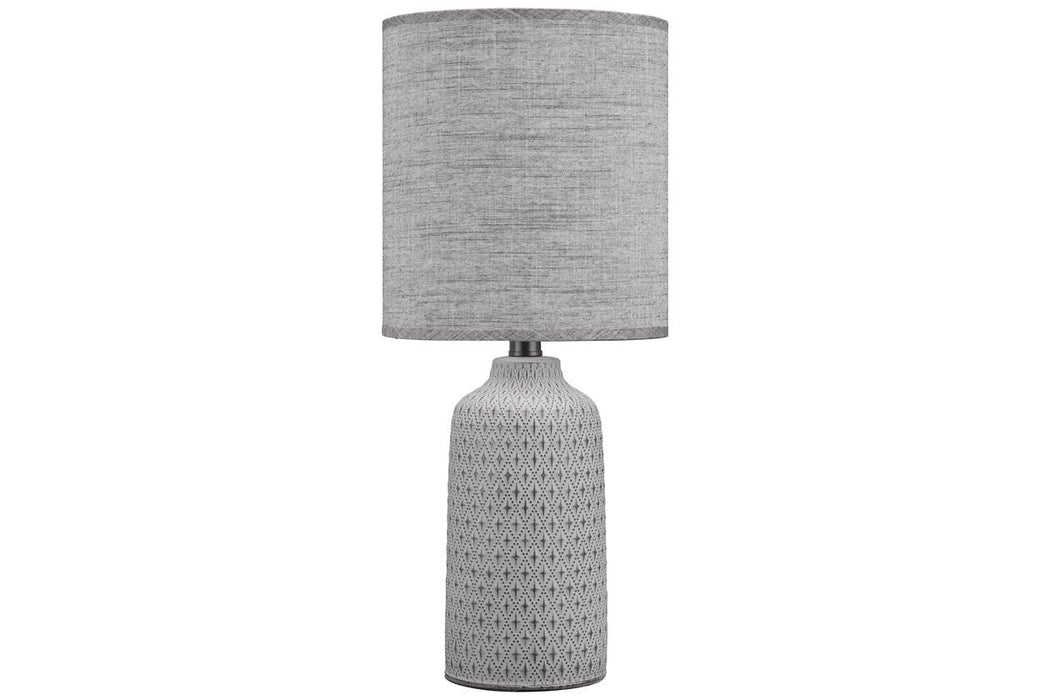 Donnford Charcoal Table Lamp - L180134 - Gate Furniture