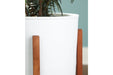 Dorcey White/Brown Planter (Set of 2) - A2000427 - Gate Furniture