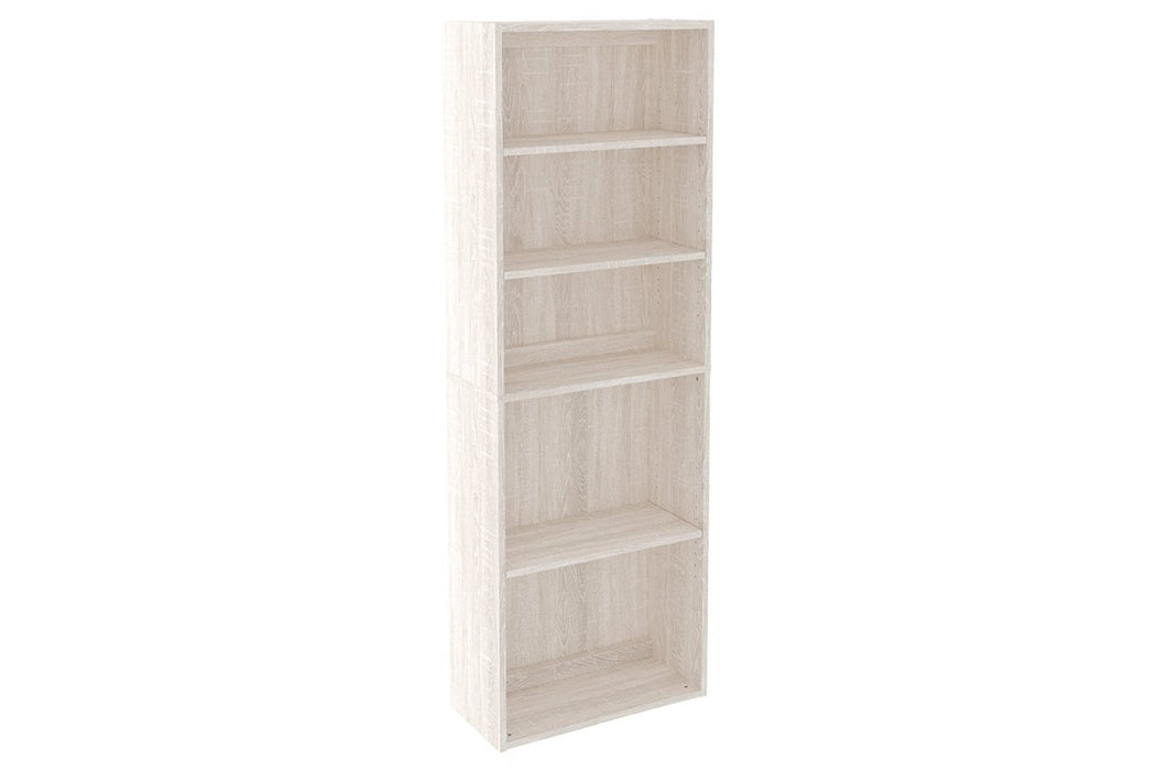Dorrinson Antique White 71" Bookcase - H287-17 - Gate Furniture