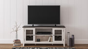 Dorrinson Two - tone Large TV Stand w/Fireplace Option - Gate FurnitureTV Stand