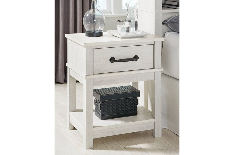 Dorrinson White Nightstand - Gate FurnitureNightstand