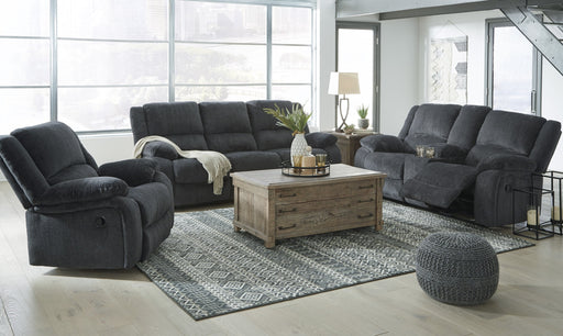Draycoll Slate Reclining Living Room Set - Gate Furniture