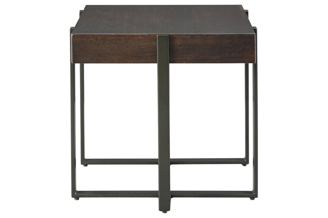 Drewing Light Brown End Table - T321-2 - Gate Furniture