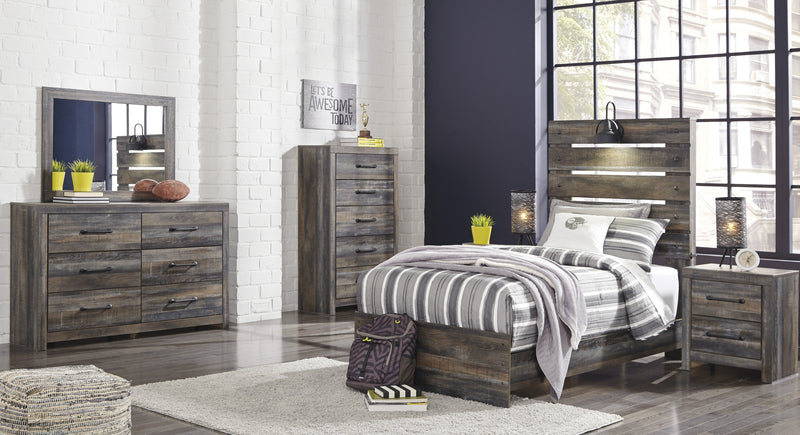 Drystan Brown Youth Panel Bedroom Set - Gate FurnitureYouth Bedroom Set