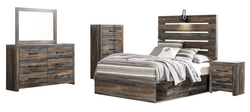 Drystan Multi Double Side Storage Platform Youth Bedroom Set - Gate FurnitureYouth Bedroom Set