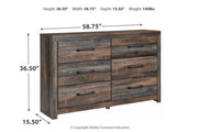 Drystan Multi Dresser - Gate FurnitureDresser