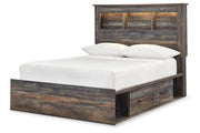 Drystan Multi Full Bookcase Bed with 2 Storage Drawers - Gate FurnitureFull Bed
