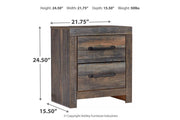 Drystan Multi Nightstand - Gate FurnitureNightstand