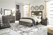 Drystan Multi Queen Panel Bed with 2 Storage Drawers - Gate FurnitureQueen Bed