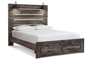 Drystan Multi Queen Panel Bed with 2 Storage Drawers - Gate FurnitureQueen Bed