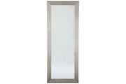 Duka Silver Finish Floor Mirror - Gate FurnitureMirror