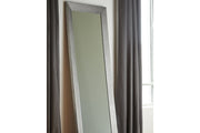 Duka Silver Finish Floor Mirror - Gate FurnitureMirror