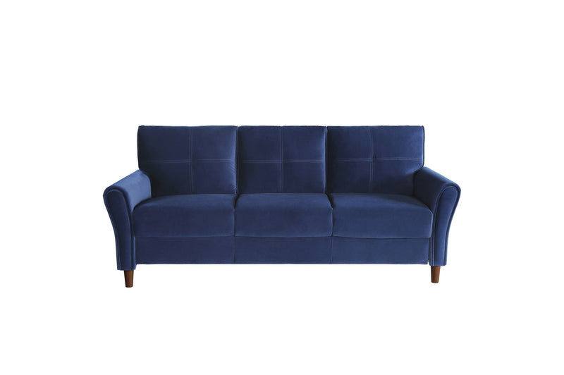 Dunleith Blue Velvet Living Room Set - Gate FurnitureLiving Room Set