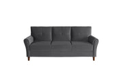Dunleith Charcoal Gray Velvet Living Room Set - Gate FurnitureLiving Room Set