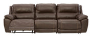 Dunleith Chocolate Power Recliner Sofa - Gate FurnitureReclining Sofa