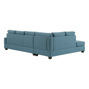 Dunstan Blue Reversible Sectional - Gate FurnitureSectional