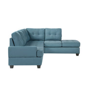 Dunstan Blue Reversible Sectional - Gate FurnitureSectional