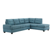 Dunstan Blue Reversible Sectional - Gate FurnitureSectional
