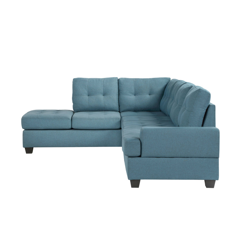 Dunstan Blue Reversible Sectional - Gate FurnitureSectional