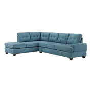 Dunstan Blue Reversible Sectional - Gate FurnitureSectional