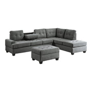Dunstan Dark Gray Reversible Sectional - Gate FurnitureSectional