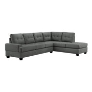 Dunstan Dark Gray Reversible Sectional - Gate FurnitureSectional