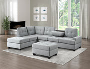 Dunstan Gray Reversible Sectional - Gate FurnitureSectional