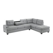 Dunstan Gray Reversible Sectional - Gate FurnitureSectional
