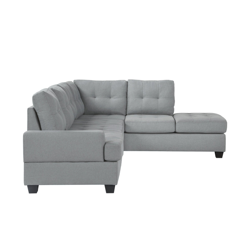 Dunstan Gray Reversible Sectional - Gate FurnitureSectional