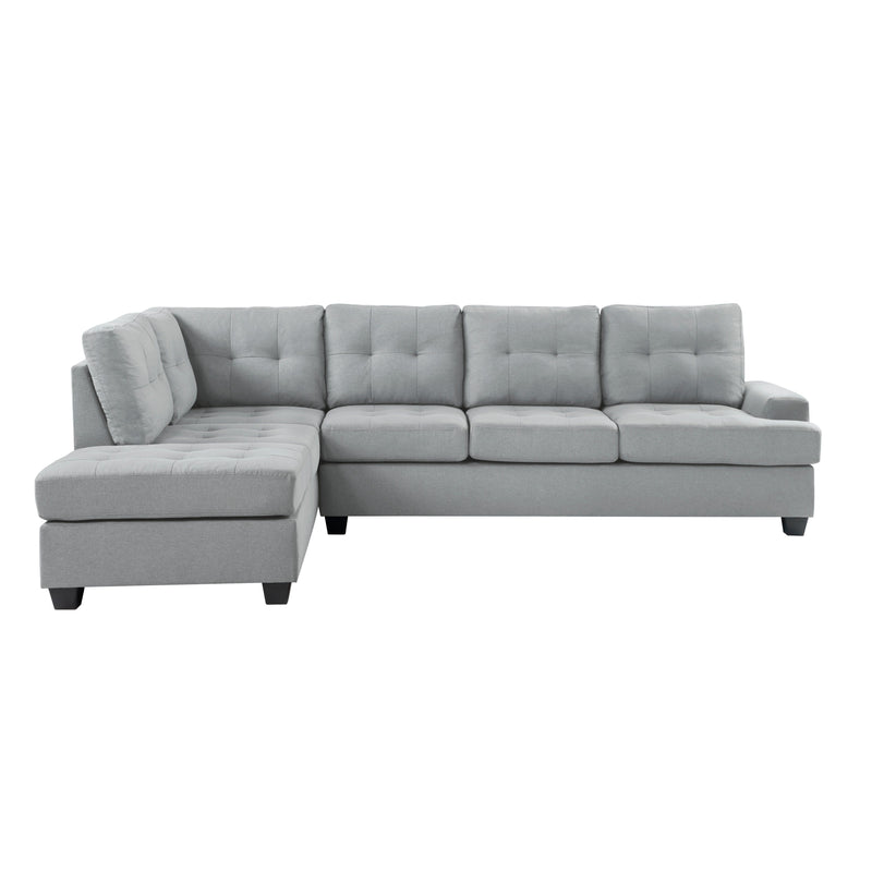 Dunstan Gray Reversible Sectional - Gate FurnitureSectional