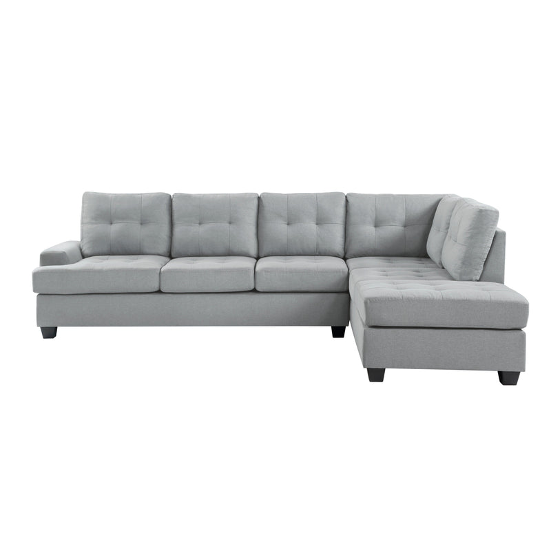 Dunstan Gray Reversible Sectional - Gate FurnitureSectional