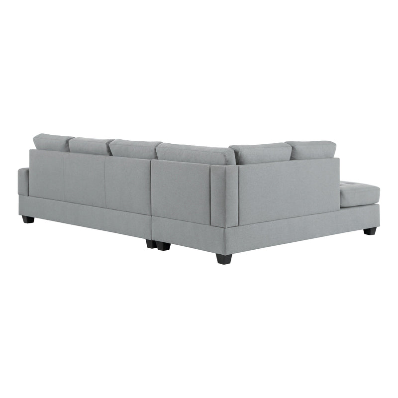 Dunstan Gray Reversible Sectional - Gate FurnitureSectional