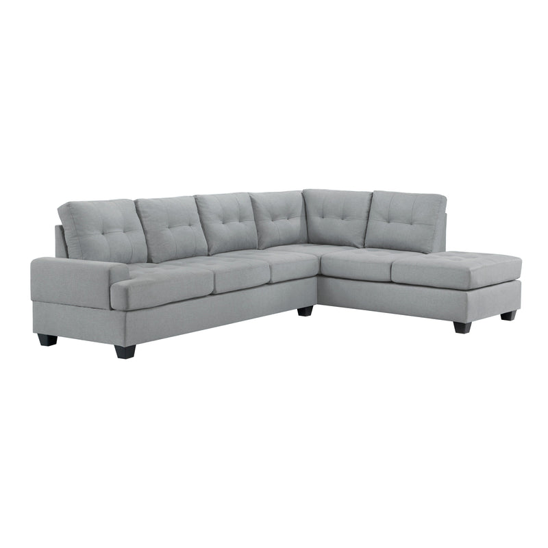Dunstan Gray Reversible Sectional - Gate FurnitureSectional