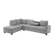 Dunstan Gray Reversible Sectional - Gate FurnitureSectional