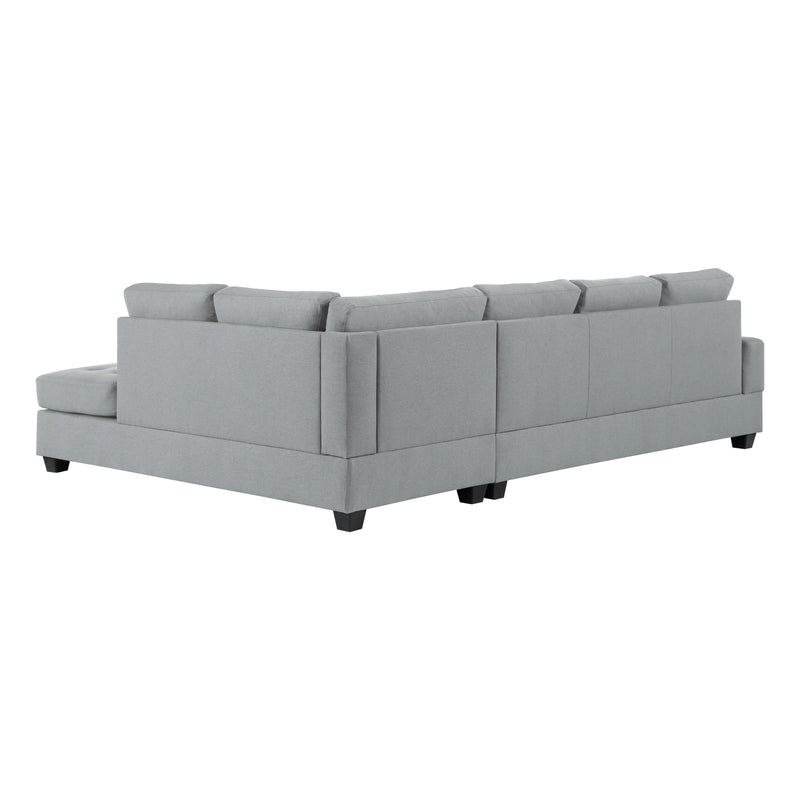 Dunstan Gray Reversible Sectional - Gate FurnitureSectional
