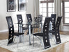 Echo Black-Gray Glass-Top Dining Set - Gate Furniture