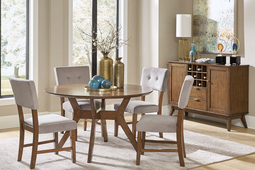 Edam Brown Round Dining Set - Gate FurnitureDining Room Set
