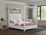 Eden Boucle Fabric King Bed (3 Boxes) Cream - Gate FurnitureKing Bed