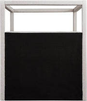 Eden Boucle Fabric King Bed (3 Boxes) Cream - Gate FurnitureKing Bed