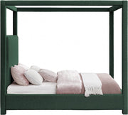 Eden Boucle Fabric King Bed (3 Boxes) Green - Gate FurnitureKing Bed