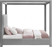 Eden Boucle Fabric King Bed (3 Boxes) Grey - Gate FurnitureKing Bed
